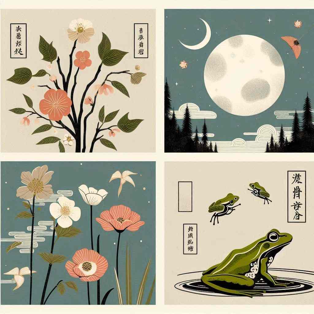 10 klassische Haiku mit Frosch – grün, feucht und laut