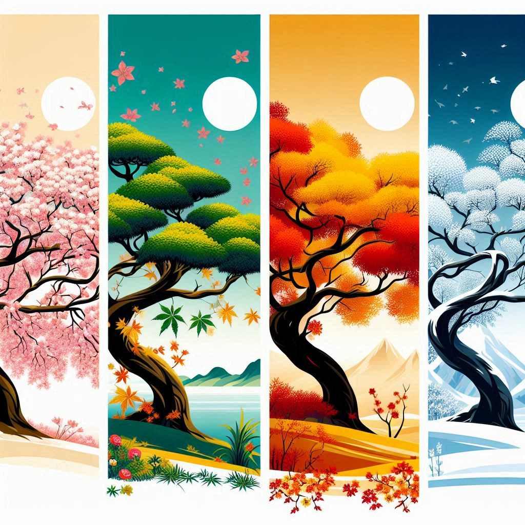 Ein Jahr in 12 Haiku – Japanische Verse durch die Jahreszeiten Ein Jahr in 12 Haiku – Japanische Verse durch die Jahreszeiten