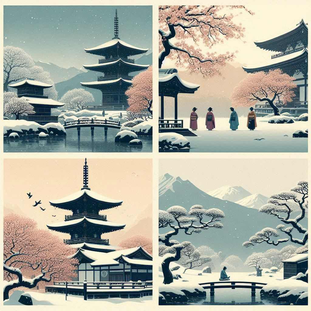 14 Haiku mit Schnee in deutscher Übersetzung