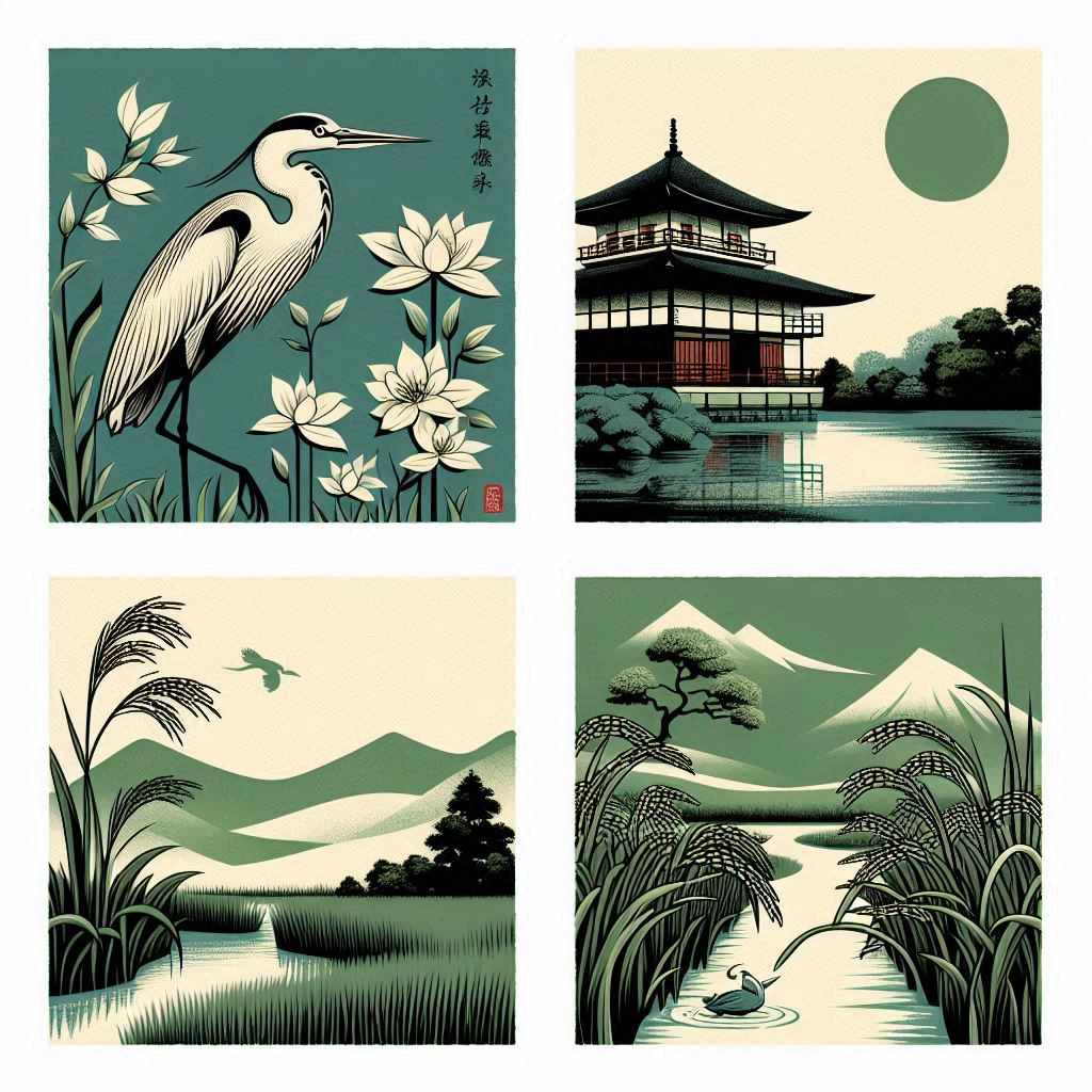 Der Kranich im Haiku Der Kranich im Haiku