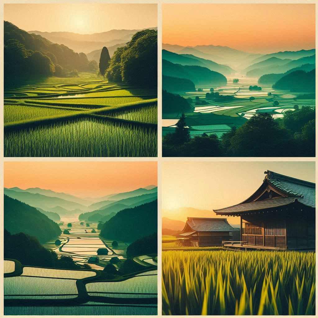 reisfelder haiku japan